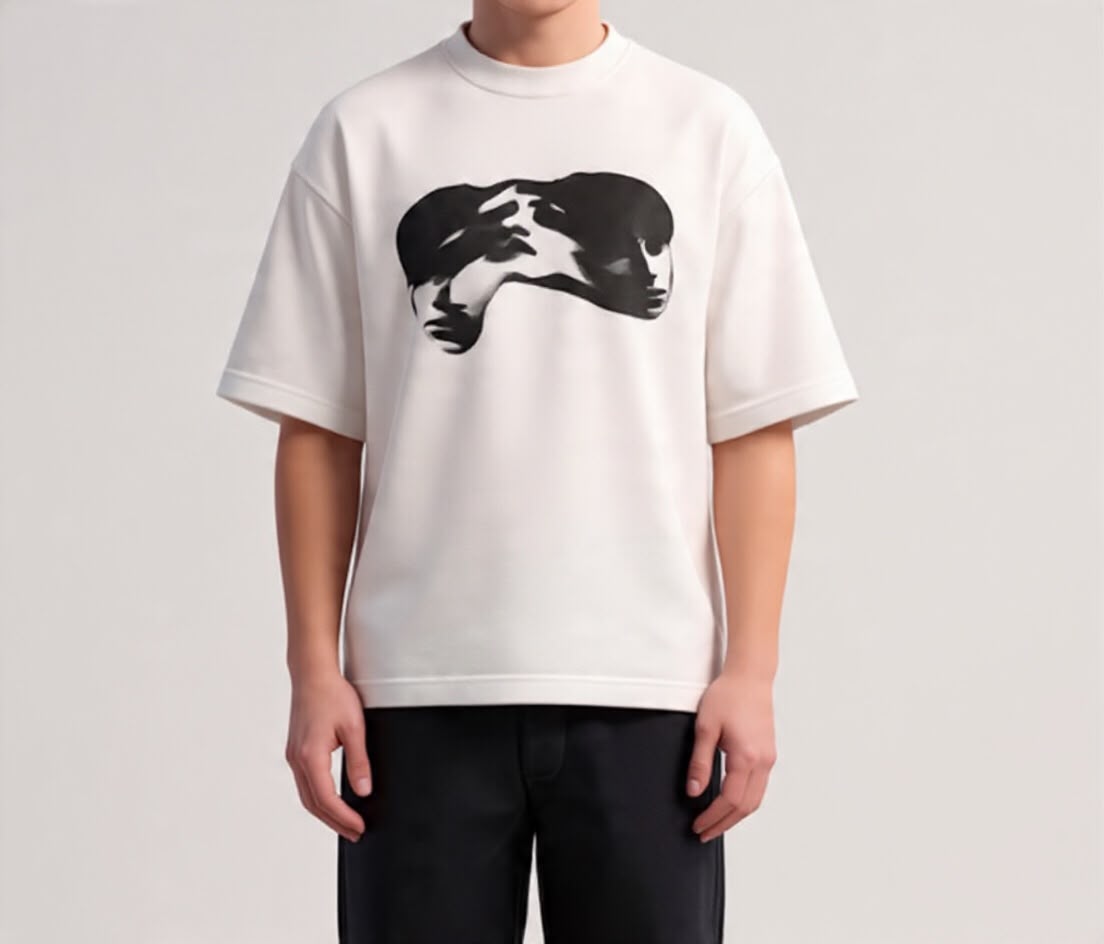 Drop Tee Abstract Face