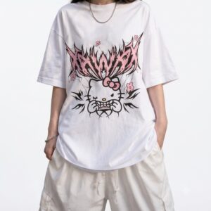 Drop Tee Shirt Hello Kitty