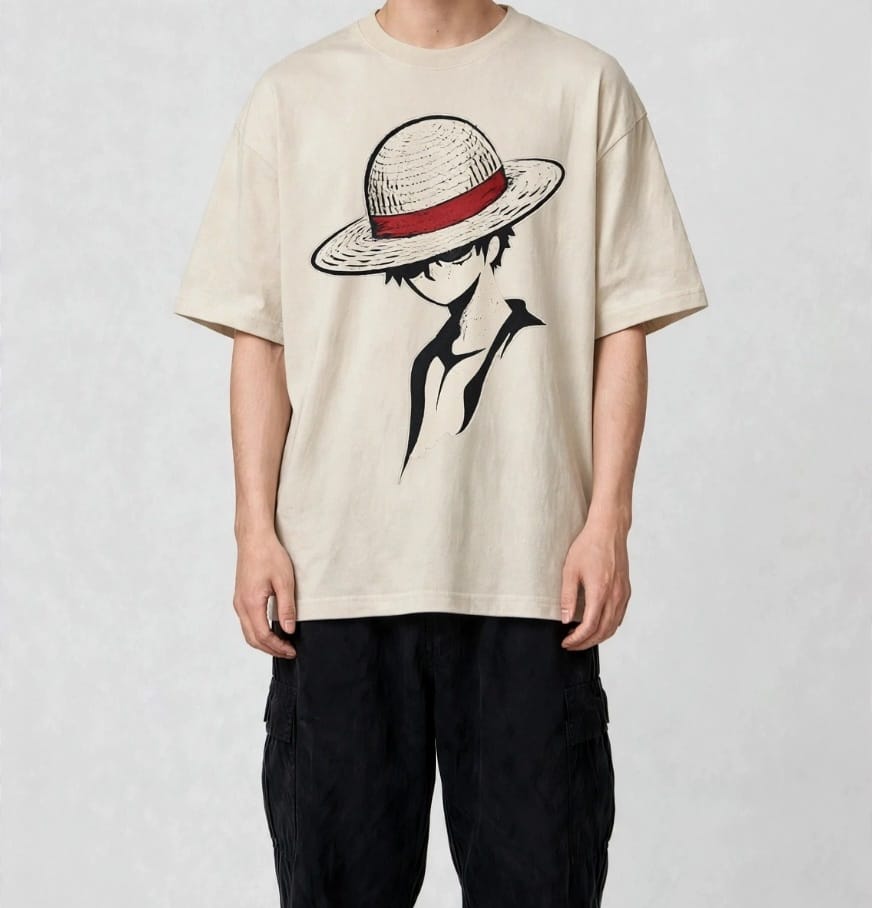 Cream Hat Tee